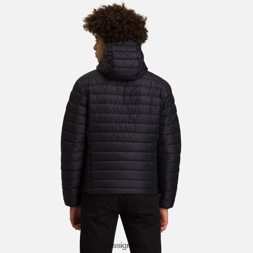 бг Rossignol мъже изолирано яке с качулка 180гр черен 68DD2T272 върхове