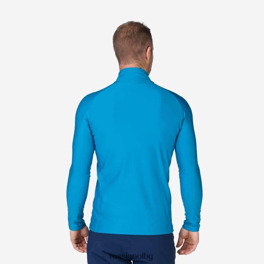 бг Rossignol мъже класическа горна част с основен слой с половин цип етилсиньо 68DD2T475 върхове