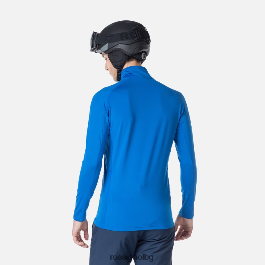 бг Rossignol мъже класическа горна част с основен слой с половин цип лазулисиньо 68DD2T557 върхове