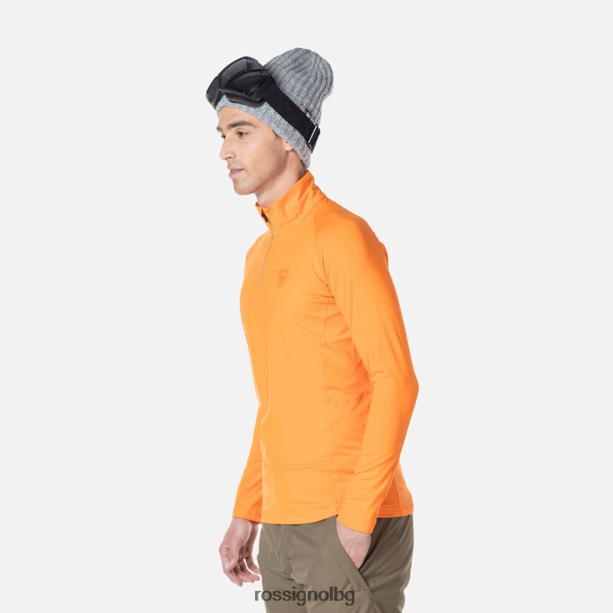 бг Rossignol мъже класическа горна част с основен слой с половин цип сигнал 68DD2T450 върхове