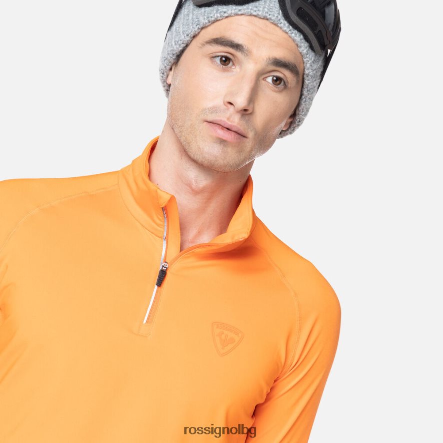 бг Rossignol мъже класическа горна част с основен слой с половин цип сигнал 68DD2T450 върхове