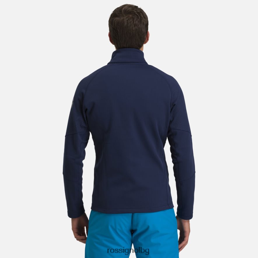 бг Rossignol мъже класически климатичен слой тъмно синьо 68DD2T644 върхове