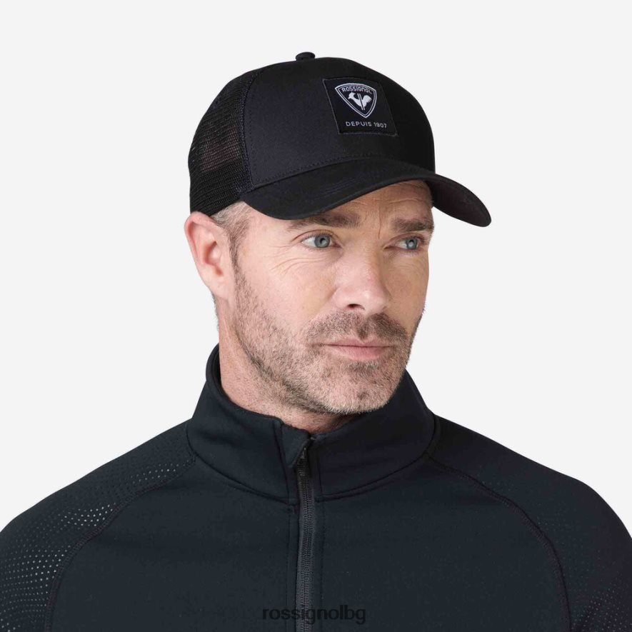 бг Rossignol мъже корпоративна мрежеста шапка черен 68DD2T72 аксесоари