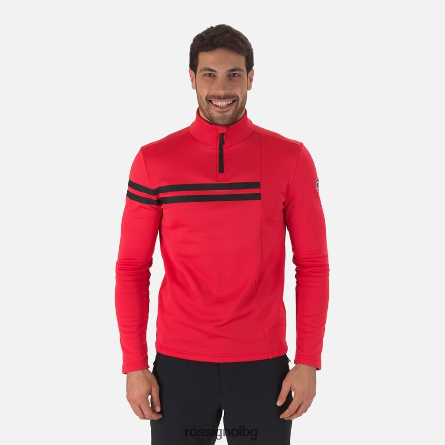 бг Rossignol мъже курортно горнище с половин цип спортсред 68DD2T579 върхове