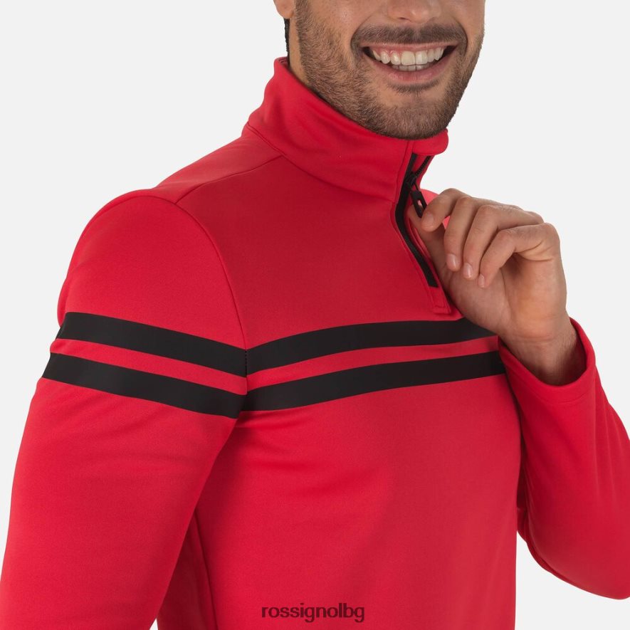 бг Rossignol мъже курортно горнище с половин цип спортсред 68DD2T579 върхове