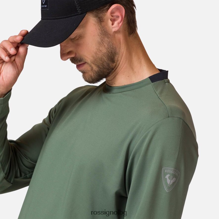 бг Rossignol мъже лек междинен слой абаносово зелено 68DD2T404 върхове