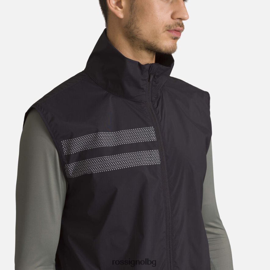 бг Rossignol мъже лека дишаща жилетка черен 68DD2T408 върхове