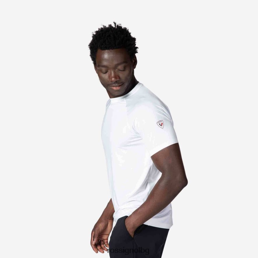 бг Rossignol мъже лека дишаща тениска бяло 68DD2T56 върхове