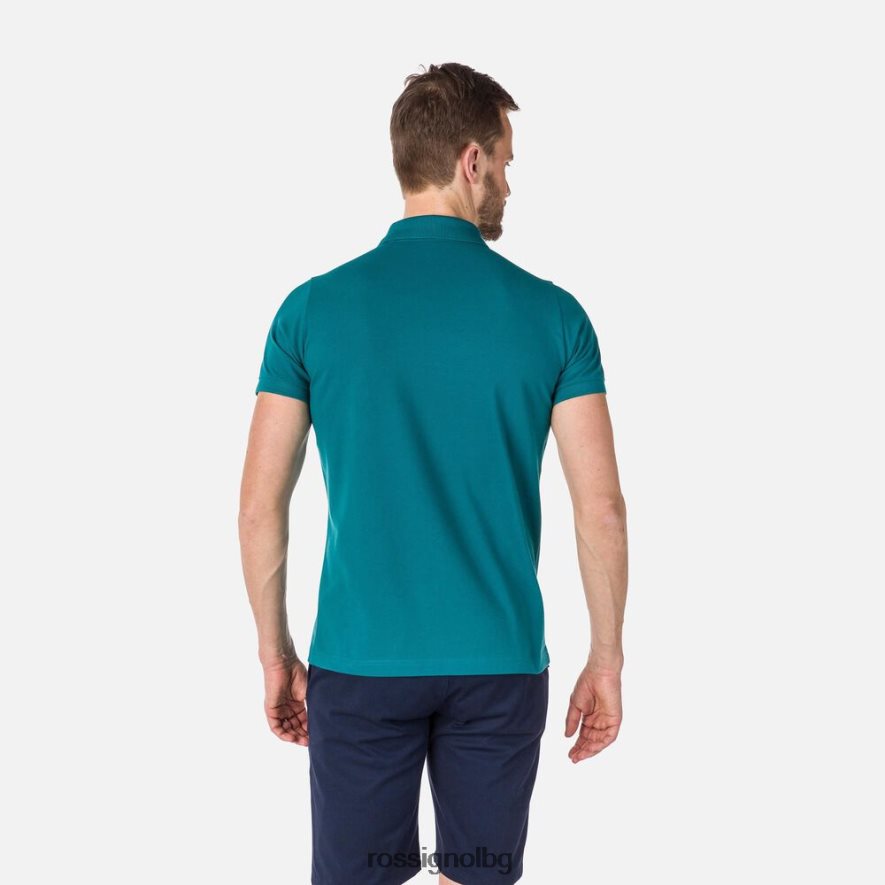 бг Rossignol мъже лого поло тъмен изумруд 68DD2T33 върхове