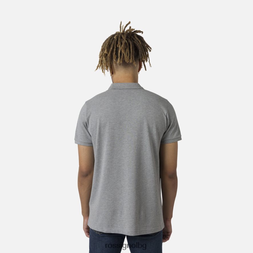 бг Rossignol мъже лого поло хедъргрей 68DD2T84 върхове