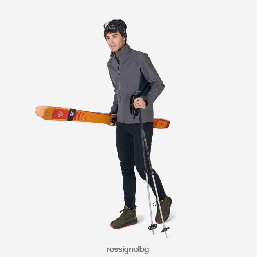 бг Rossignol мъже меко яке ониксово сиво 68DD2T516 върхове
