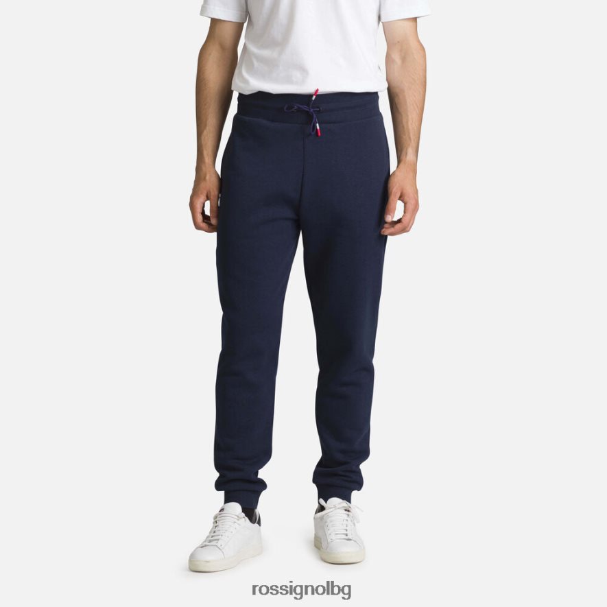 бг Rossignol мъже памучен спортен панталон с лого тъмно синьо 68DD2T256 дъна