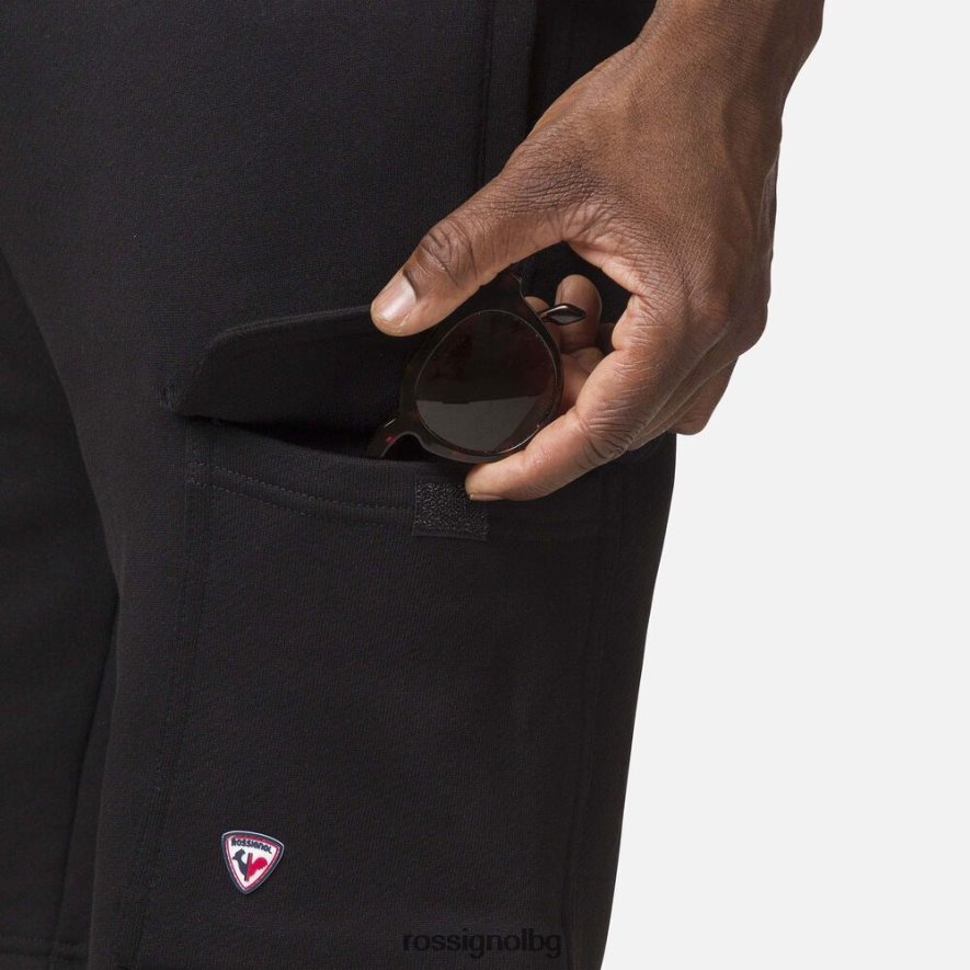 бг Rossignol мъже памучни удобни шорти черен 68DD2T104 дъна