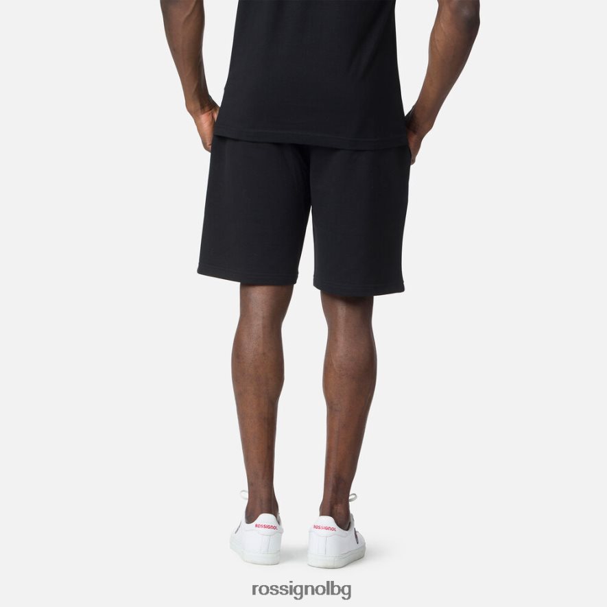 бг Rossignol мъже памучни шорти с лого черен 68DD2T459 дъна