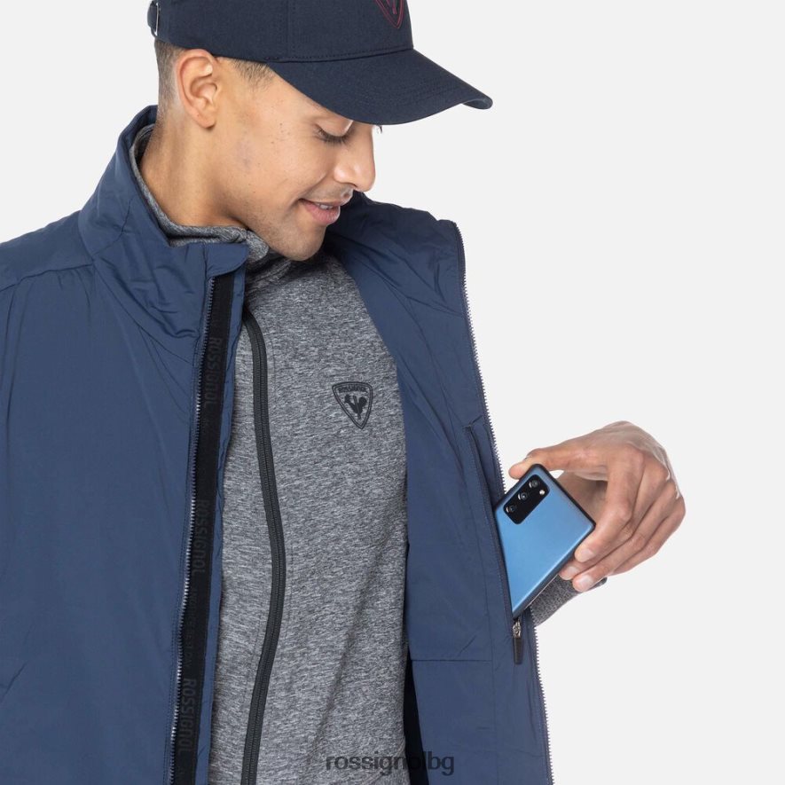 бг Rossignol мъже противоположна жилетка тъмно синьо 68DD2T406 върхове