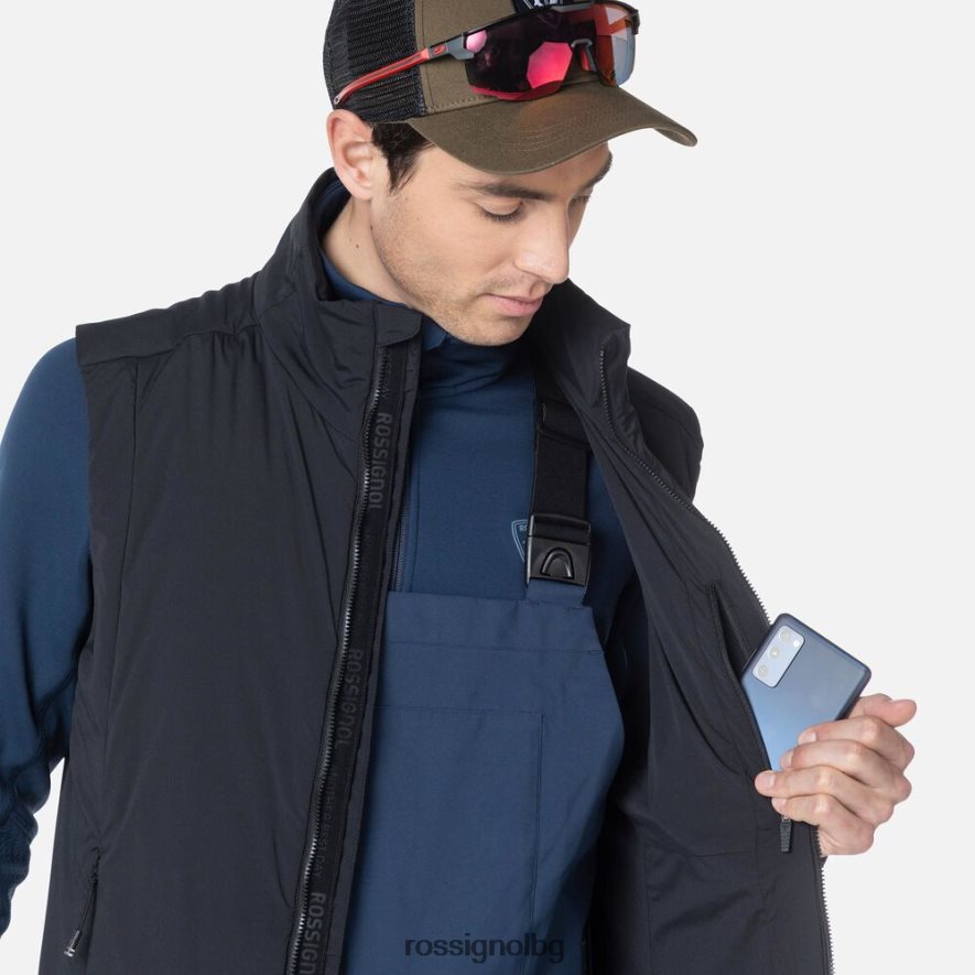 бг Rossignol мъже противоположна жилетка черен 68DD2T343 върхове