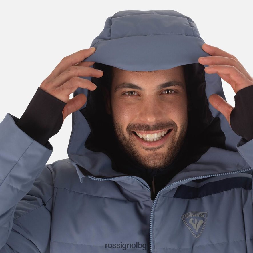 бг Rossignol мъже ски яке rapide синьо сиво 68DD2T138 върхове