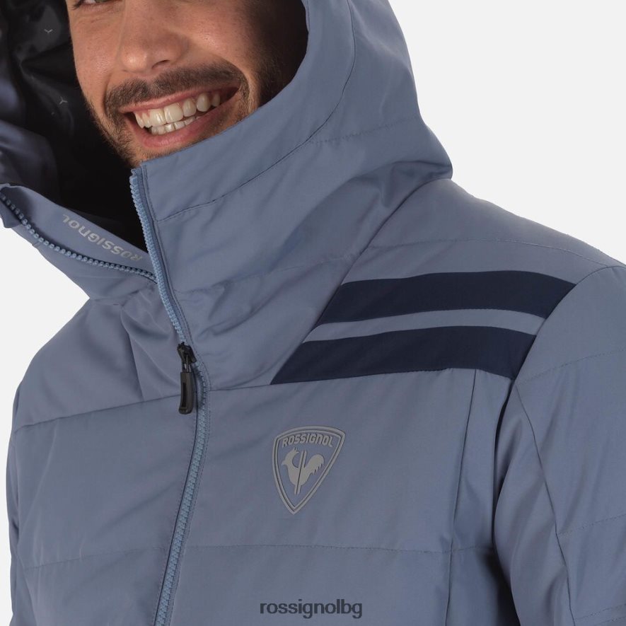 бг Rossignol мъже ски яке rapide синьо сиво 68DD2T138 върхове