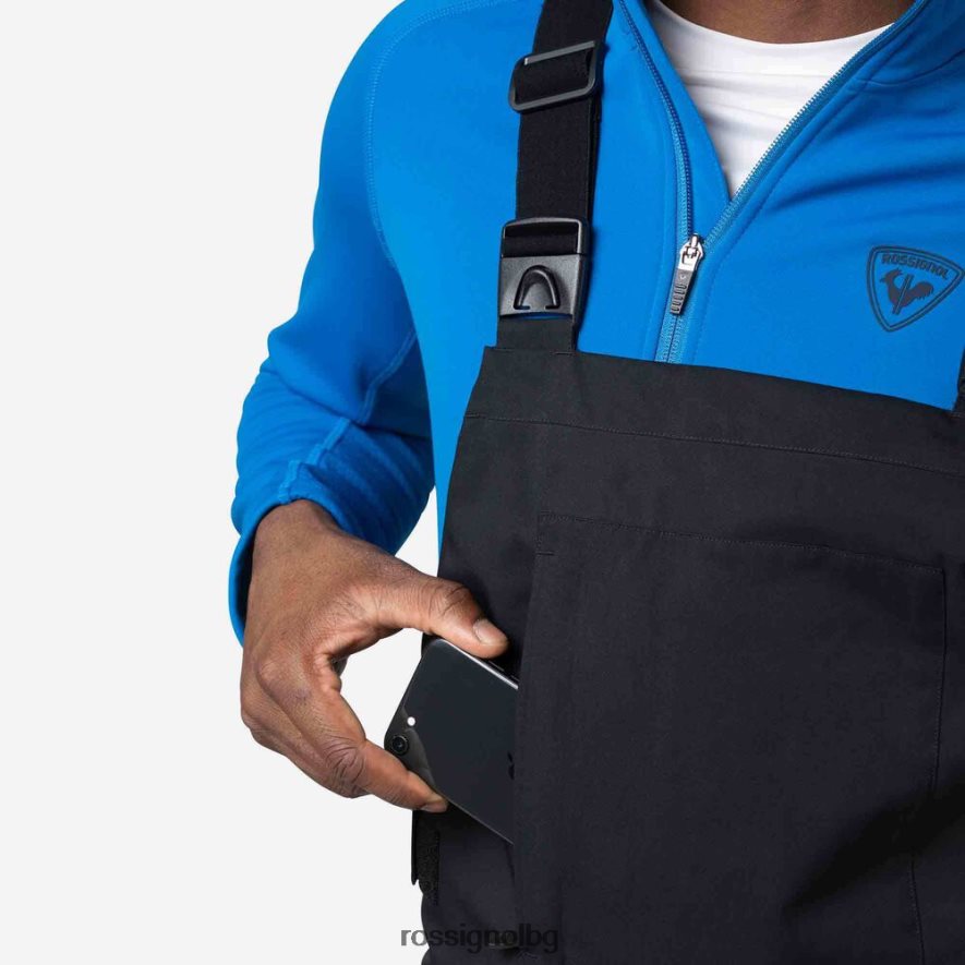 бг Rossignol мъже спокойни панталони с лигавник черен 68DD2T227 дъна