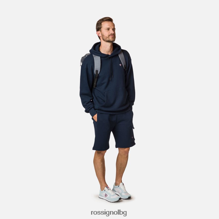 бг Rossignol мъже суичър с качулка тъмно синьо 68DD2T74 върхове