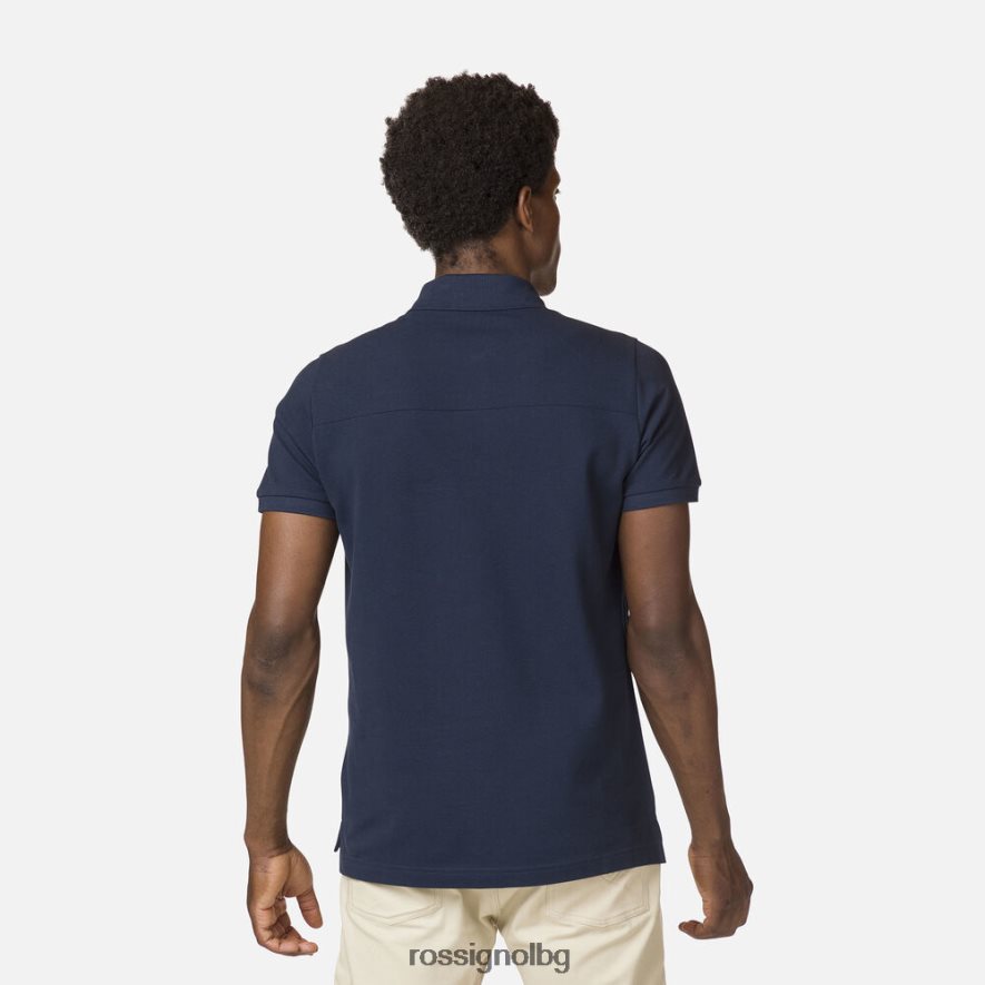 бг Rossignol мъже тениска с поло лента с лого тъмно синьо 68DD2T515 върхове