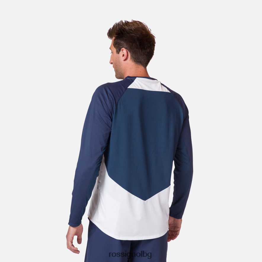 бг Rossignol мъже трико с дълъг ръкав класическа кройка bbr 68DD2T95 върхове