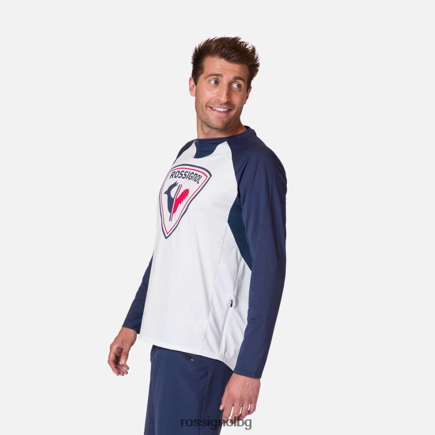 бг Rossignol мъже трико с дълъг ръкав класическа кройка bbr 68DD2T95 върхове