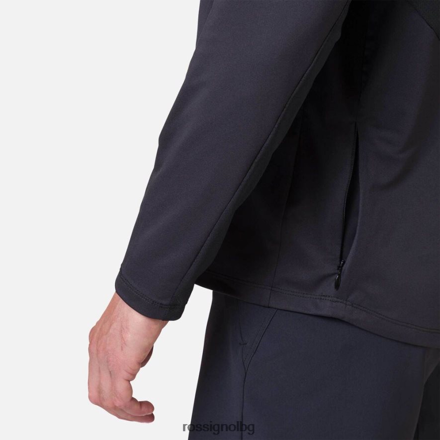 бг Rossignol мъже трико с дълъг ръкав класическа кройка черен 68DD2T370 върхове