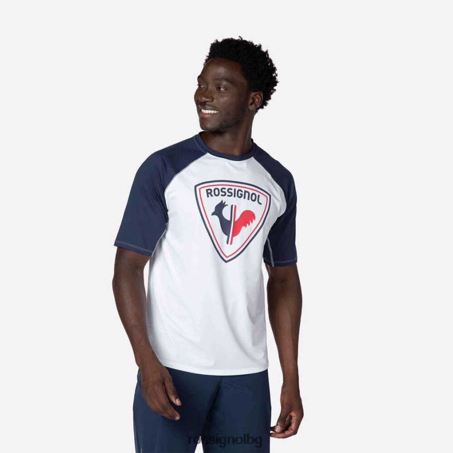 бг Rossignol мъже трико с къс ръкав класическа кройка bbr 68DD2T51 върхове