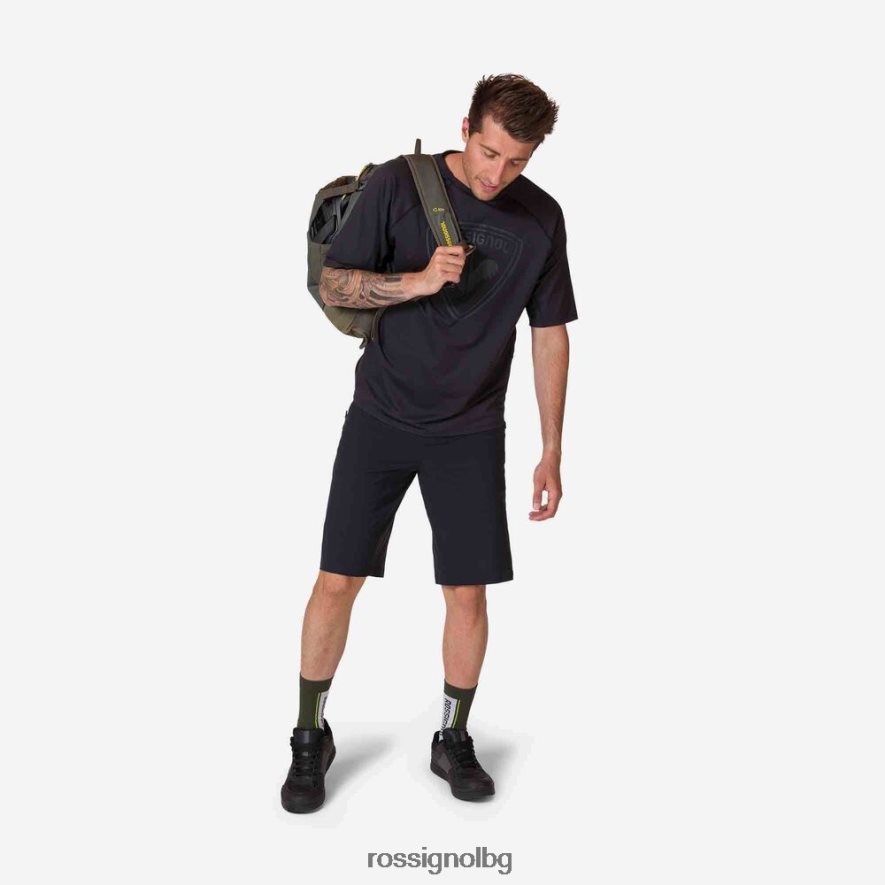 бг Rossignol мъже трико с къс ръкав класическа кройка черен 68DD2T26 върхове