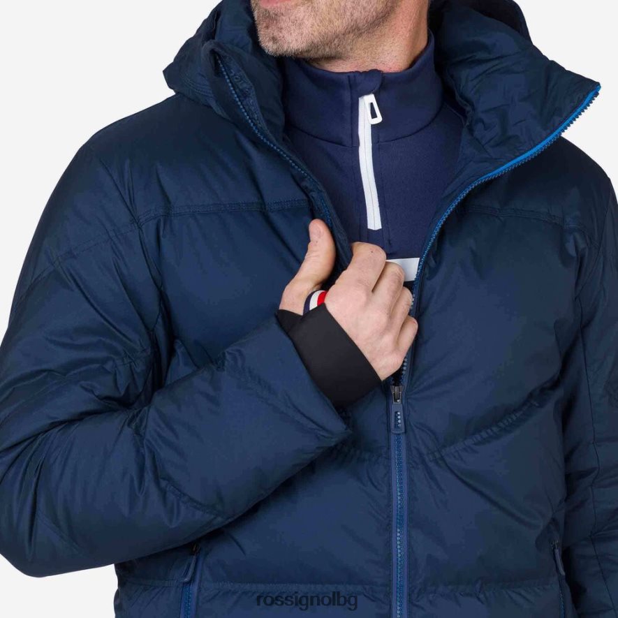 бг Rossignol мъже фирмено мериносово ски яке тъмно синьо 68DD2T611 върхове