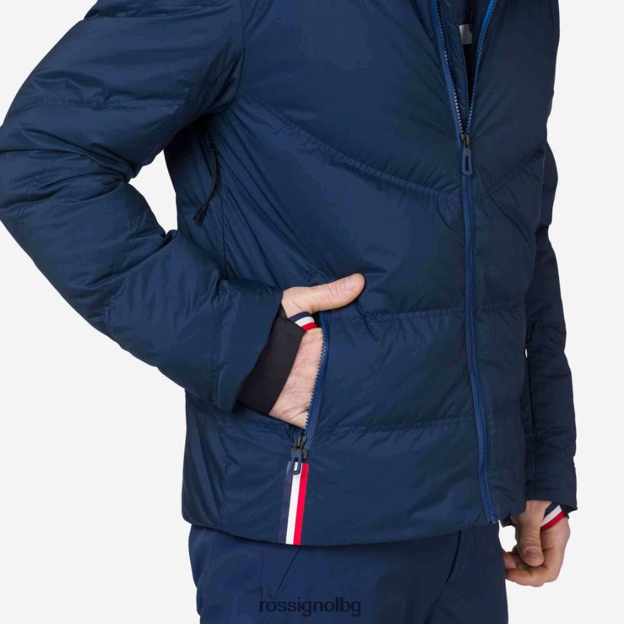 бг Rossignol мъже фирмено мериносово ски яке тъмно синьо 68DD2T611 върхове
