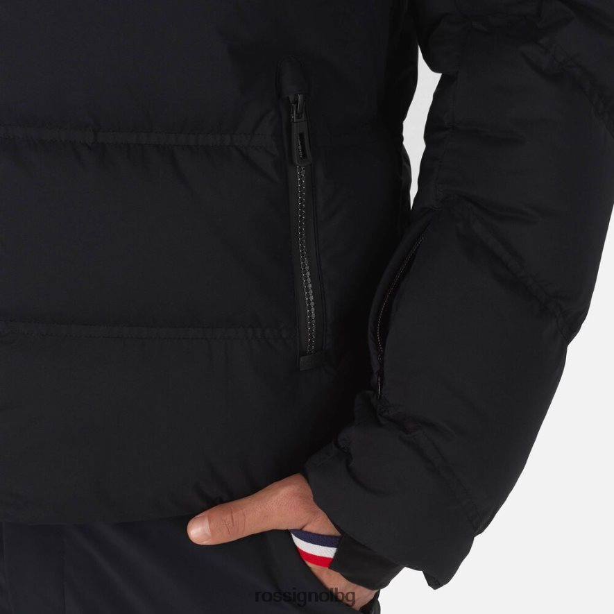 бг Rossignol мъже фирмено мериносово ски яке черен 68DD2T409 върхове