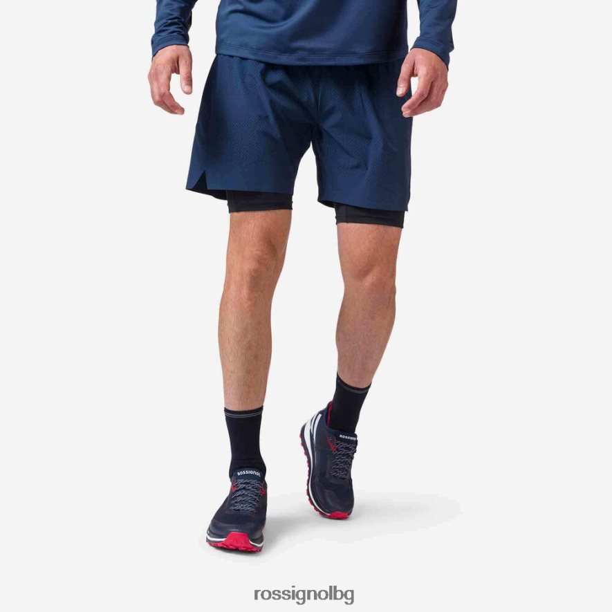 бг Rossignol мъже шорти за пътека тъмно синьо 68DD2T126 дъна