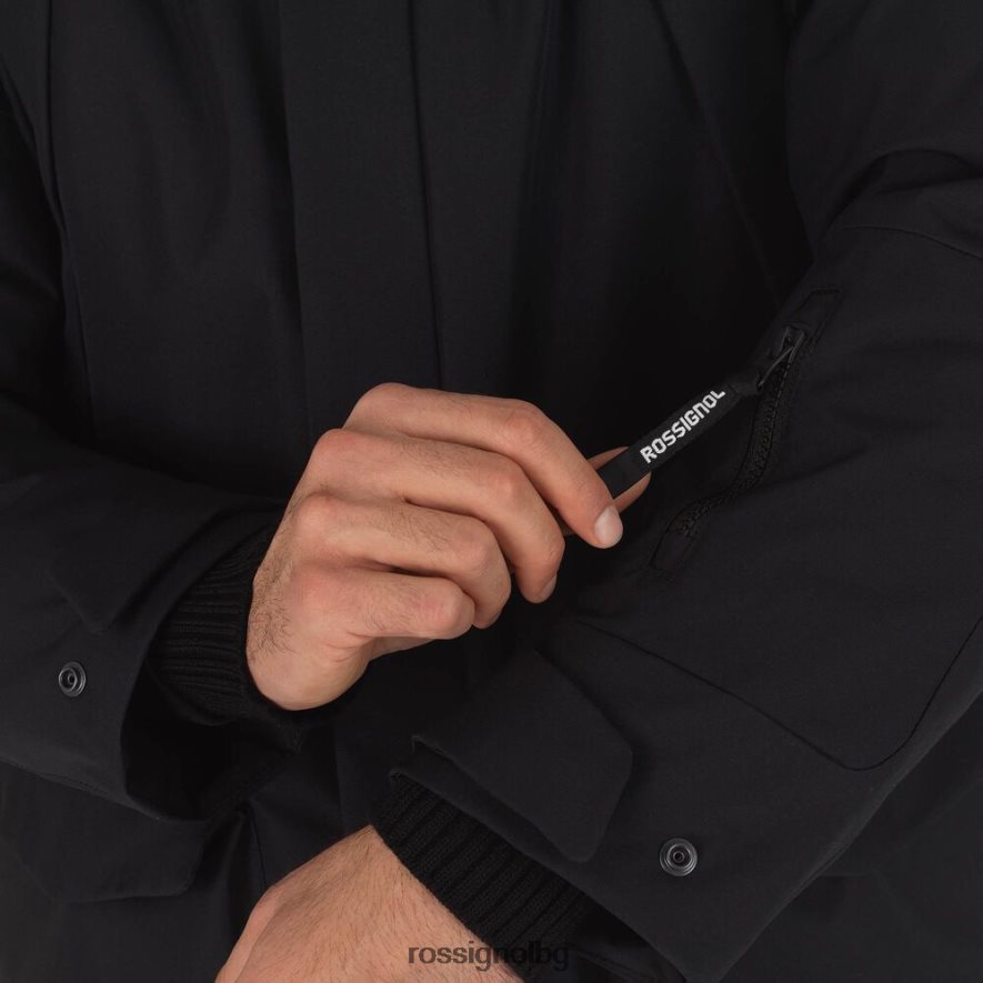 бг Rossignol мъже яке парка черен 68DD2T289 върхове